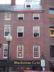 Copper Gutters on Blackstone Grill building, Boston