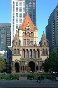 Trinity Church,
	  Back Bay, Boston